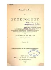 Cover of: Manual of gynecology. v. 2