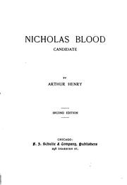 Cover of: Nicholas Blood, Candidate by Arthur Henry