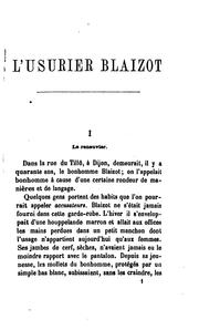 Cover of: L'usurier Blaizot