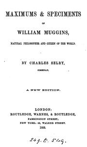 Cover of: Maximums & specimens of William Muggins