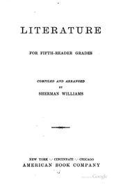Cover of: Literature for Fifth-reader Grades ...