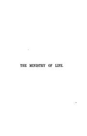 Cover of: The ministry of life