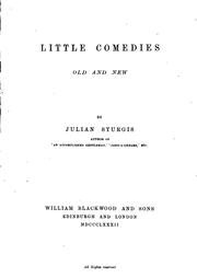 Cover of: Little Comedies Old & New by Julian Sturgis