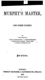 Cover of: Murphy's Master, and Other Stories