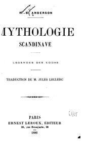 Cover of: Mythologie scandinave: le?gendes des Eddas ; traduction de M.Jules Leclerc