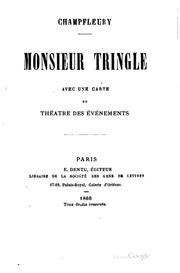 Cover of: Monsieur Tringle: avec une carte du théatre des événements