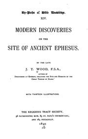 Cover of: Modern Discoveries on the Site of Ancient Ephesus | John Turtle Wood