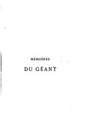 Cover of: Mémories du géant by Félix Nadar