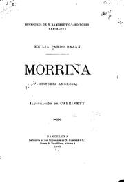 Cover of: Morriña: Historia amorosa by Emilia Pardo Bazán