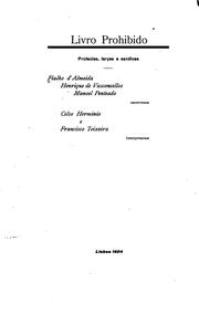 Cover of: Livro prohibido: profecias, farças e sandices Fialho d'Almeida, Henrique de ... by Fialho de Almeida