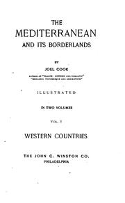 Cover of: The Mediterranean and Its Borderlands by Joel Cook