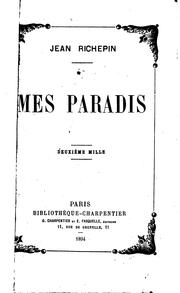 Cover of: Mes paradis