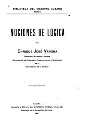 Cover of: Nociones de lógica