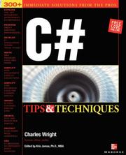 Cover of: C# Programming Tips & Techniques by Charles Wright - undifferentiated