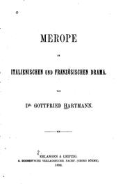 Cover of: Merope im italienischen und französischen Drama