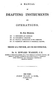 Cover of: Manual of Drifting Instruments ...