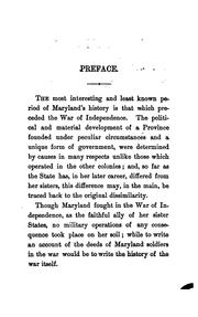 Cover of: Maryland: The History of a Palatinate by William Hand Browne