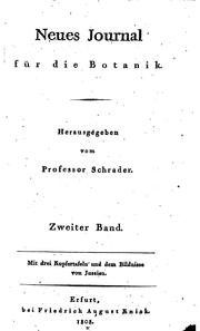 Cover of: Neues Journal für die Botanik