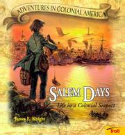 Cover of: Salem Days - Pbk (New Cover) by Knight., James E. Knight, David Wenzel
