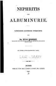 Cover of: Nephritis und Albuminurie: Pathologisch-anatomische Untersuchung by Hugo Ribbert