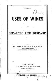Cover of: On the Uses of Wines in Health and Disease: reprinted from the "Practitioner"