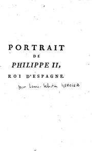 Cover of: Portrait de Philippe II, roi d'Espagne