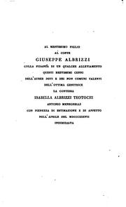 Cover of: Notizie biografiche di Isabella Albrizzi nata Teotochi