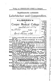 Cover of: Pathologie und Therapie der Syphilis v. 1