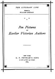 Cover of: Pen pictures of earlier Victorian authors [by W.S. Walsh]. by William Shepard Walsh