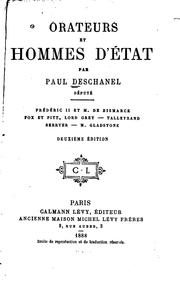Cover of: Orateurs et hommes d'état ...