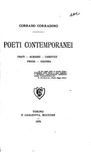 Cover of: Poeti contemporanei: Prati, Aleardi, Carducci, Praga, Giacosa