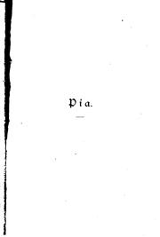 Cover of: Pia, Roman aus dem 13. Jahrhundert