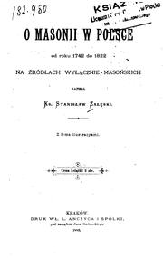 Cover of: O masonii w Polsce od roku 1742 do 1822