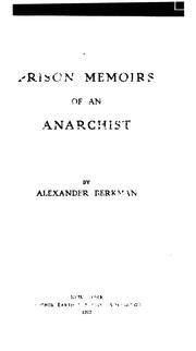 Cover of: Prison Memoirs of an Anarchist