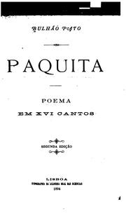 Cover of: Paquita: poema em XVI cantos