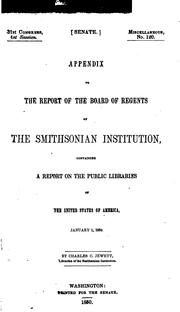 Cover of: Notices of Public Libraries in U.S.A. by Charles Coffin Jewett