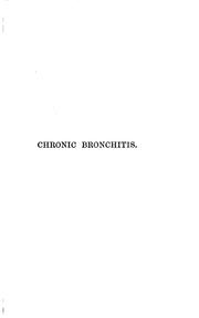 Cover of: On chronic bronchitis, lectures