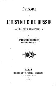 Cover of: Épisode de l'histoire de Russie: les faux Démétrius