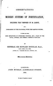 Cover of: Observations on Modern Systems of Fortification: Including that Proposed by ...