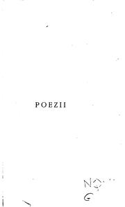 Cover of: Poezii ...