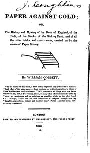 Cover of: Paper Against Gold