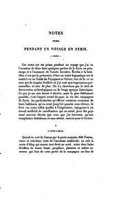 Cover of: Notes prises pendant un voyage en Syrie by Clément Huart