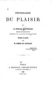 Cover of: Physiologie du plasir by Paul Mantegazza