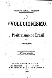 Cover of: O evolucionismo e o positivismo no Brasil