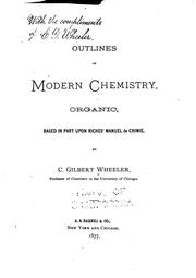 Cover of: Outlines of Modern Chemistry, Organic, Based in Part Upon Riches' Manuel de ...