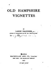 Cover of: Old Hampshire Vignetts by Lanoe Falconer