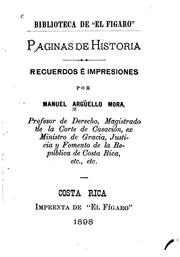 Cover of: Páginas de historia: Recuerdos é impresiones