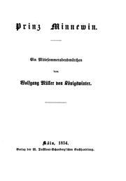 Cover of: Prinz Minnewin: Ein Mittesommerabendmärchen