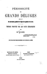 Cover of: Périodicité des grand déinges résultant du mouvement graduel de la ligne des ...