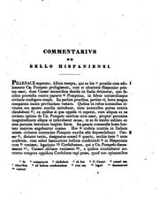 Cover of: Nova commentarii de Bello Hispaniensi recensio